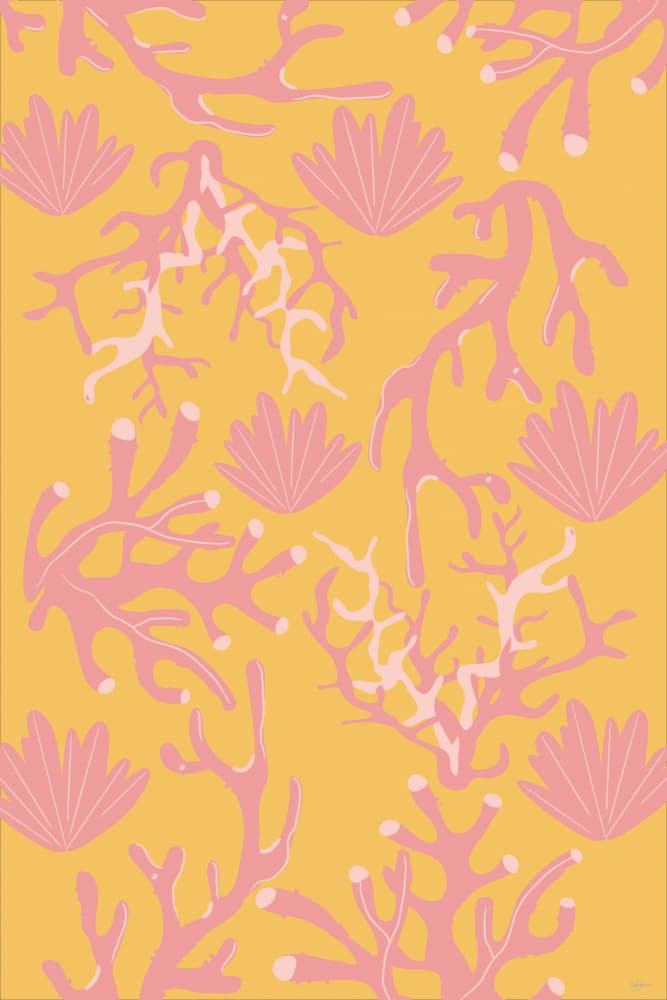 Vibrant Pink Coral Garden by Sue Skellern — canvas wall art