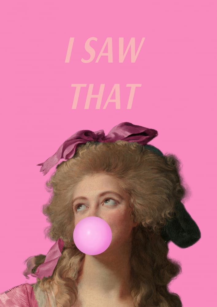 Sassy Rococo Bubblegum by Talitha McQueen — canvas wall art