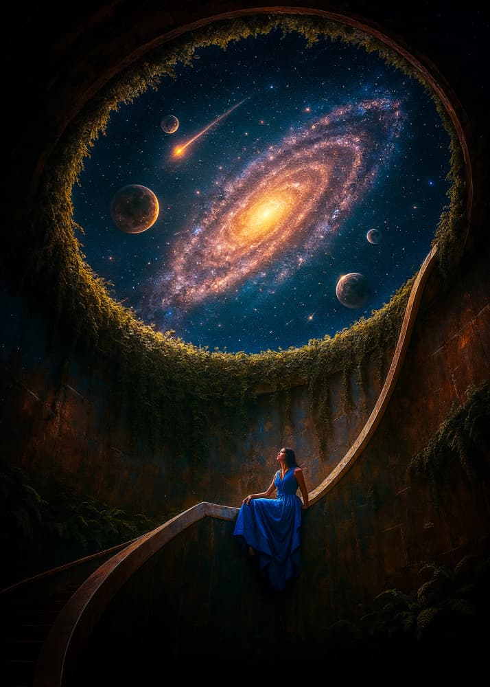the cosmos within by Ritvik takkar — canvas wall art