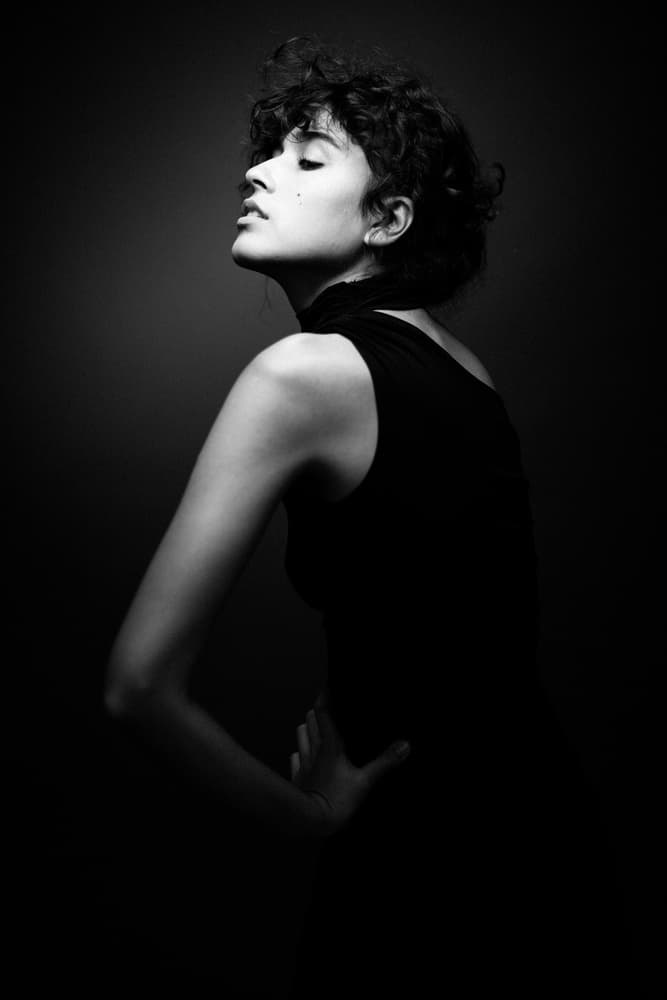 Elegant Profile Portrait by Artem Vasilenko — canvas wall art