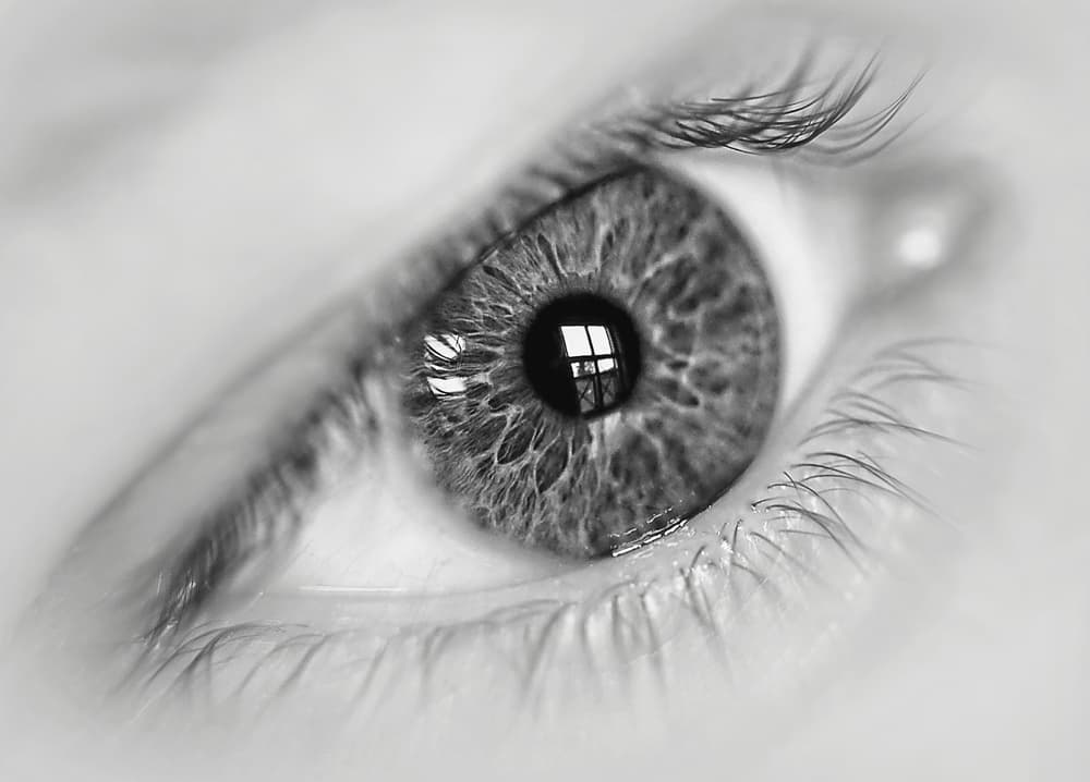 Reflective Eye Close-up by Jrmgard Sonderer — canvas wall art