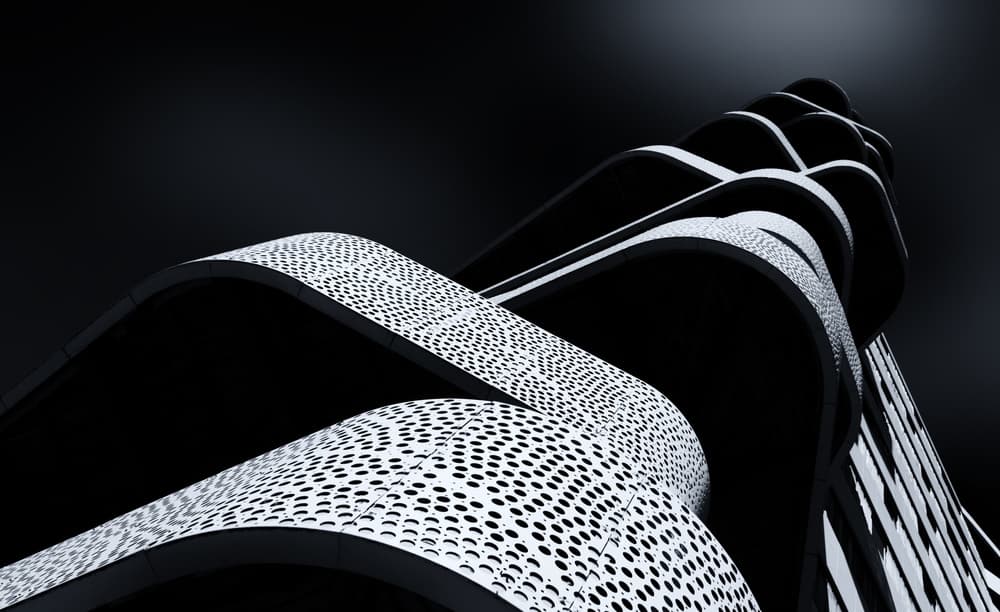 Perforated Architectural Flow by Jeroen van de Wiel — canvas wall art
