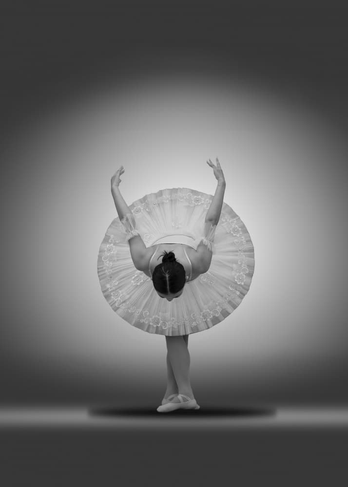 Bowing Ballerina by Cicy Chen — canvas wall art