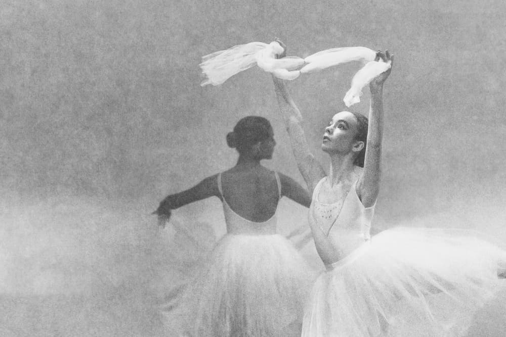 Ballet Dancers Grace by Desislava Ignatova — canvas wall art