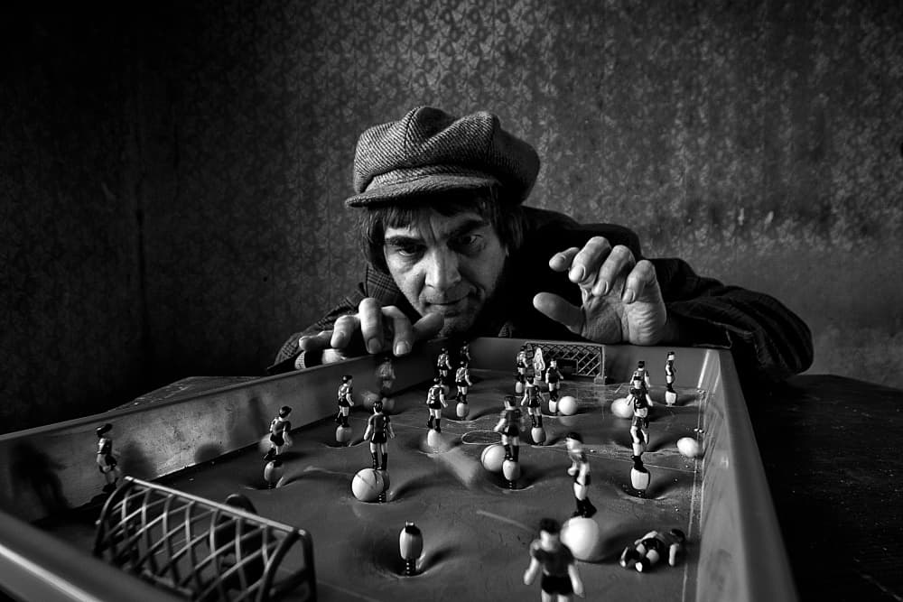 Intense Game Player by mario grobenski - psychodaddy — canvas wall art