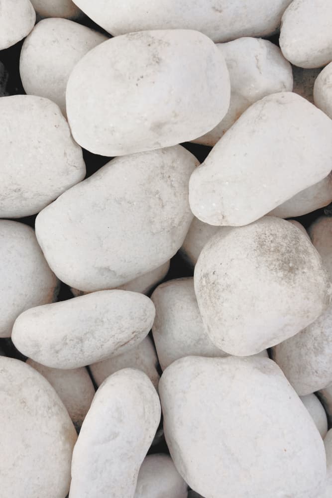 Smooth White Pebbles by Pictufy Studio III — canvas wall art