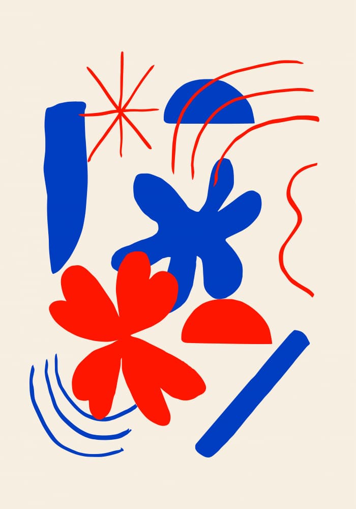 Playful Abstract Forms by Studio JKN — canvas wall art