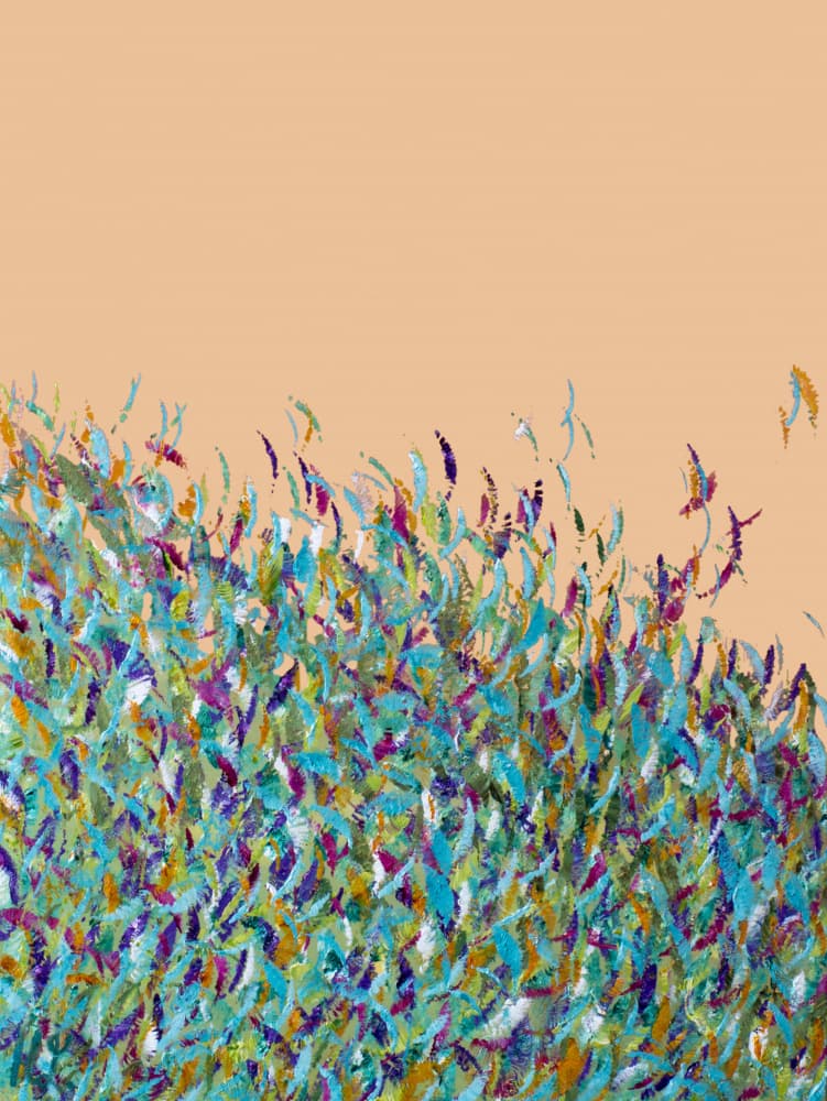 Vibrant Grassland Birds by Helen Joynson — canvas wall art