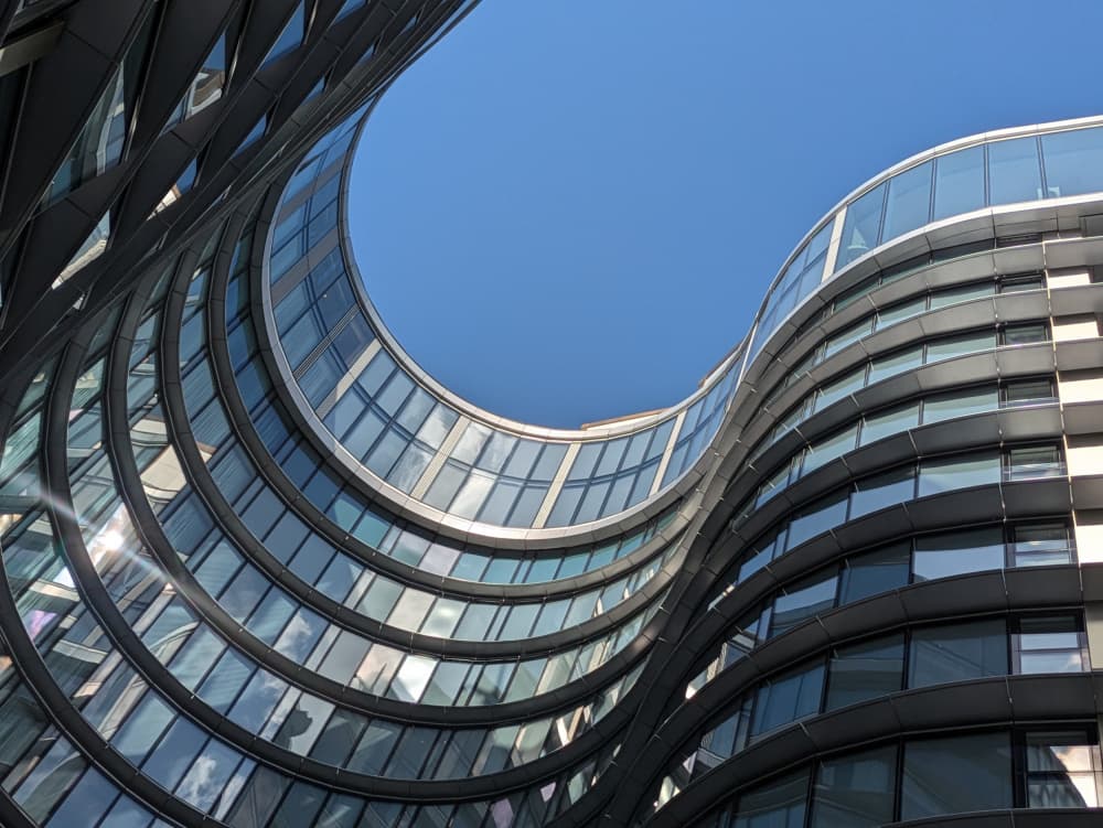 Modern Architectural Curves by Elizabeth Allen — canvas wall art