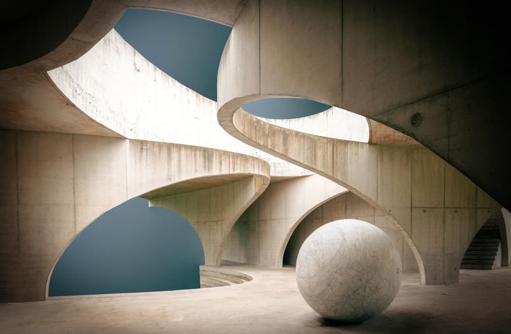 Sculptural Concrete Forms by monique gilleman — canvas wall art