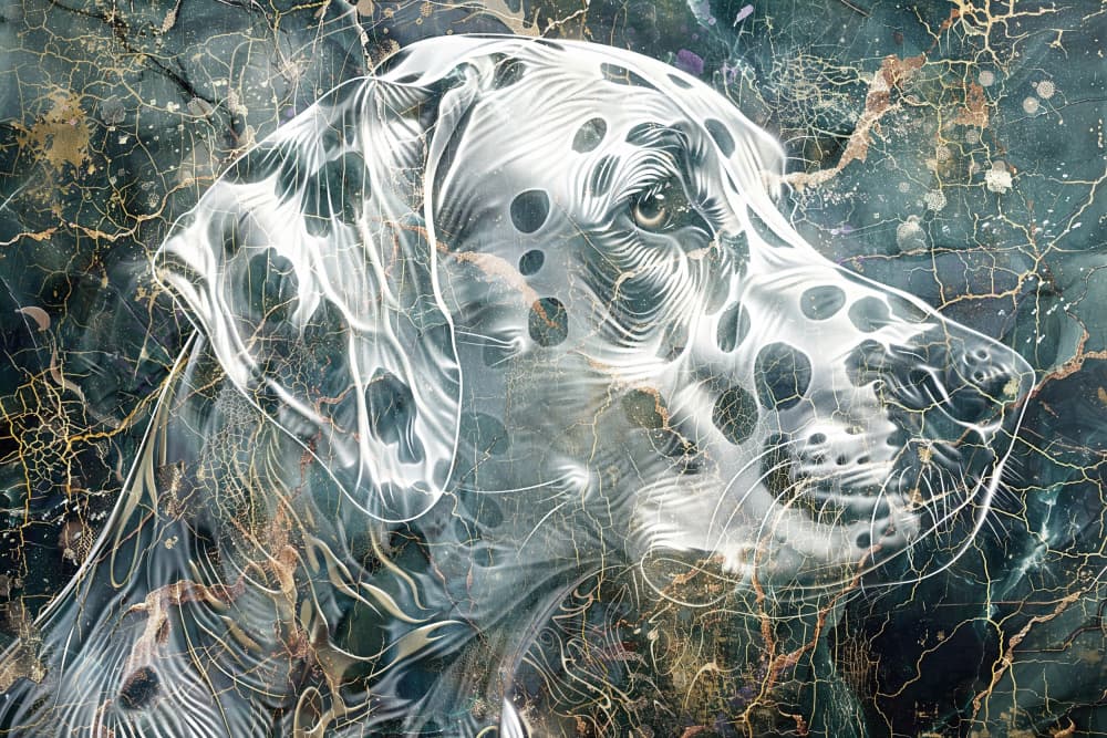Elegant Spotted Dalmatian by Rafal Kulik — canvas wall art