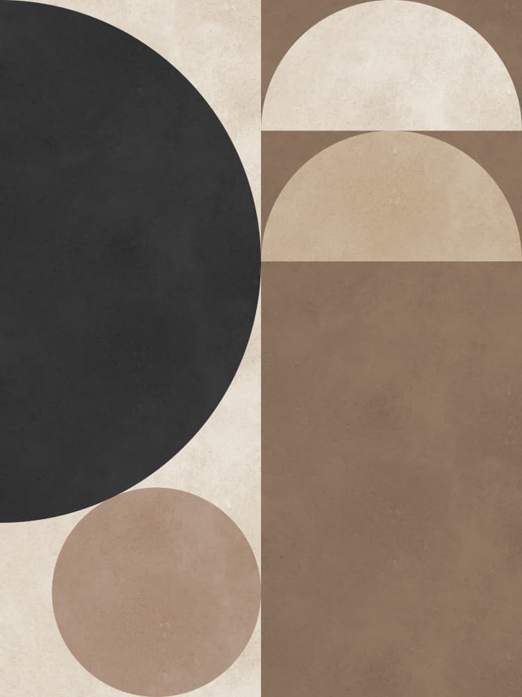 Neutral Geometric Abstract by Vitor Costa — canvas wall art