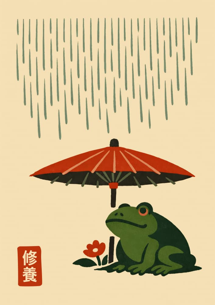 Rainy Day Frog Umbrella