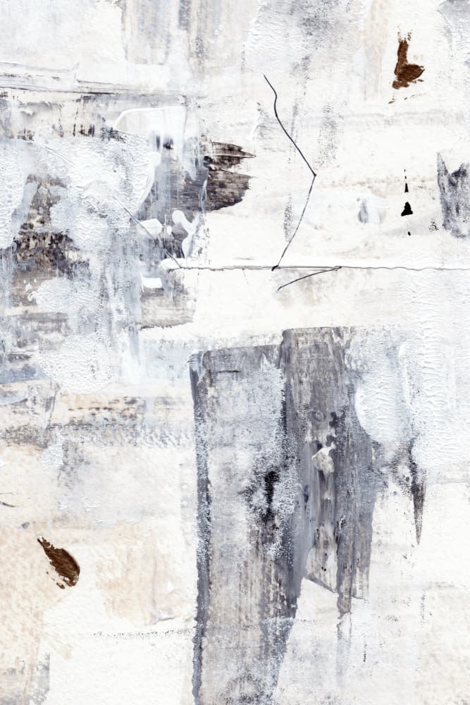 Abstract Painting With Layered Brushstrokes by uplusmestudio — canvas wall art