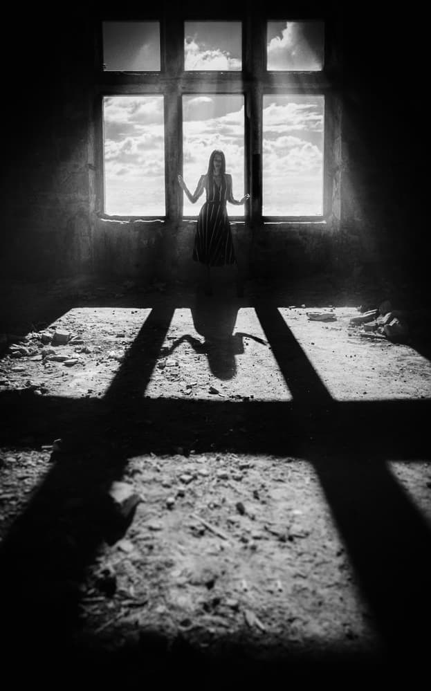 Woman In Window Light by Oleg Sotnik — canvas wall art