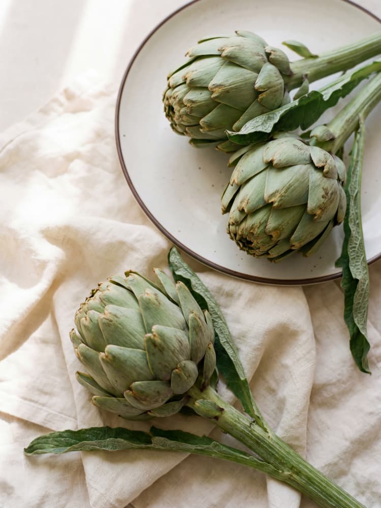Fresh Green Artichokes by Andreas Magnusson — canvas wall art