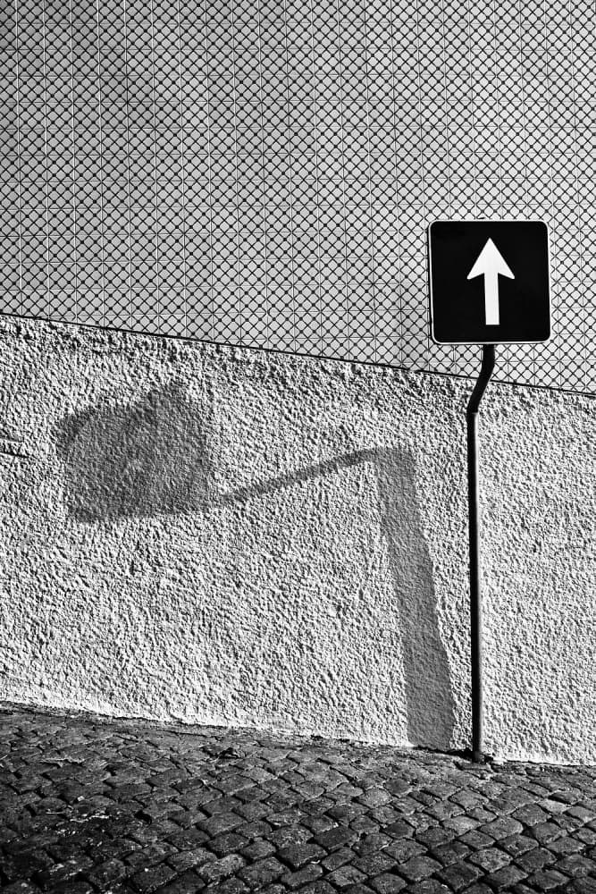 Urban Arrow Shadow by Rui Ferreira — canvas wall art
