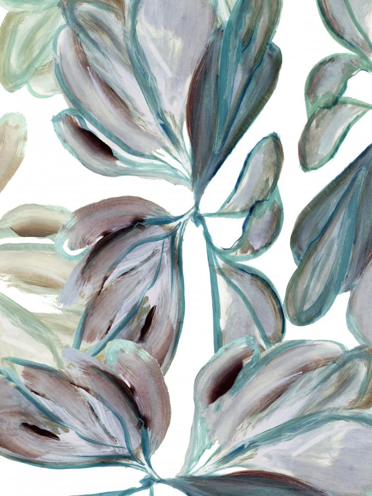 Serene Abstract Foliage by cartissi — canvas wall art