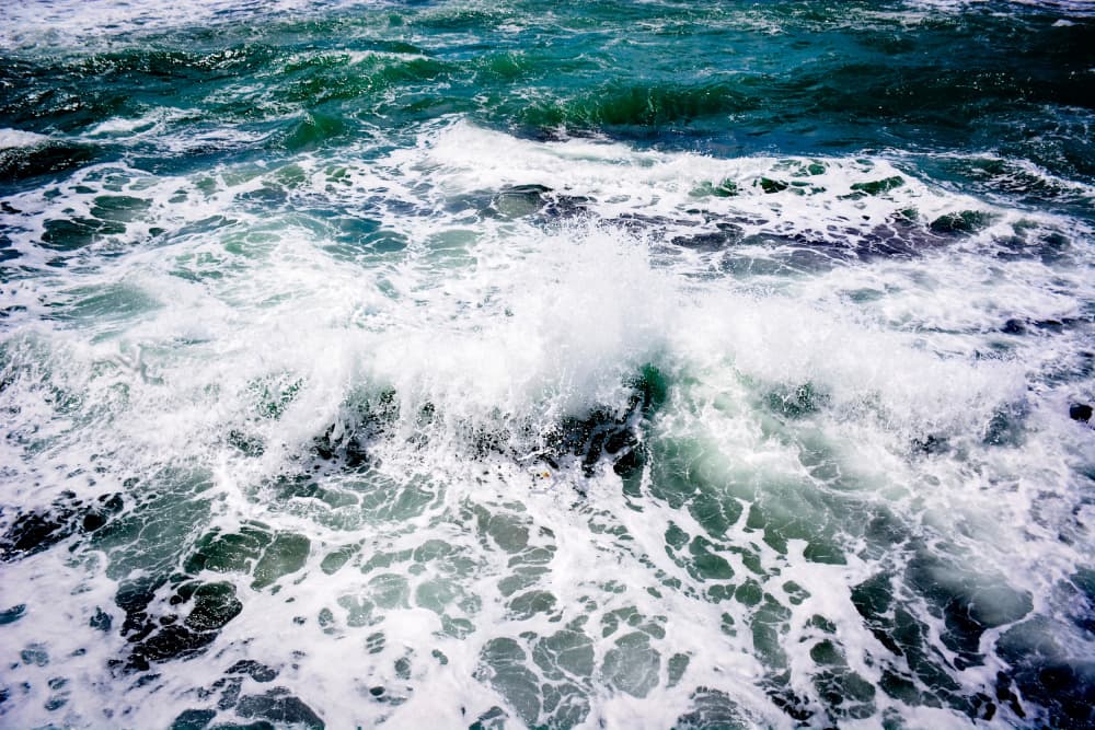 Crashing Ocean Waves by Tal Paz-Fridman — canvas wall art