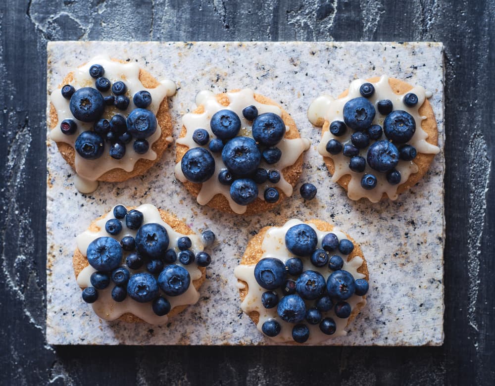 Fresh Blueberry Cookies by Karina Aleksandrova — canvas wall art