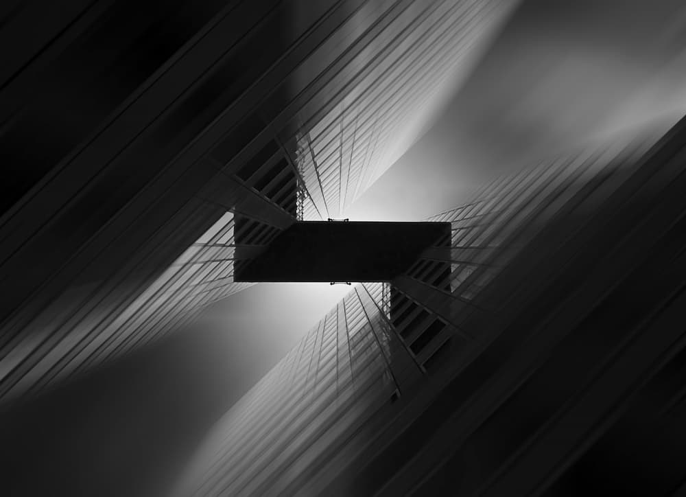 Sky Bridge Perspective by Arnd Gottschalk — canvas wall art