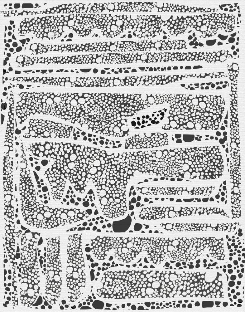 Flowing Cellular Pattern by Josie George — canvas wall art