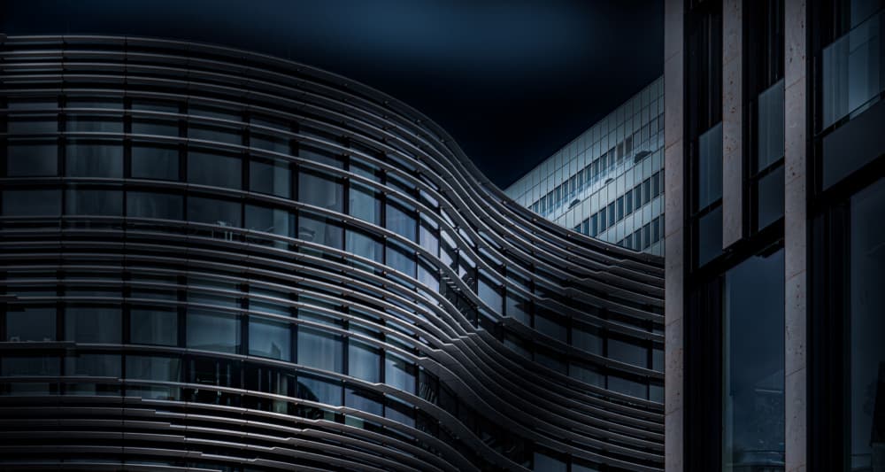Curved Modern Architecture by Stephan Rückert — canvas wall art