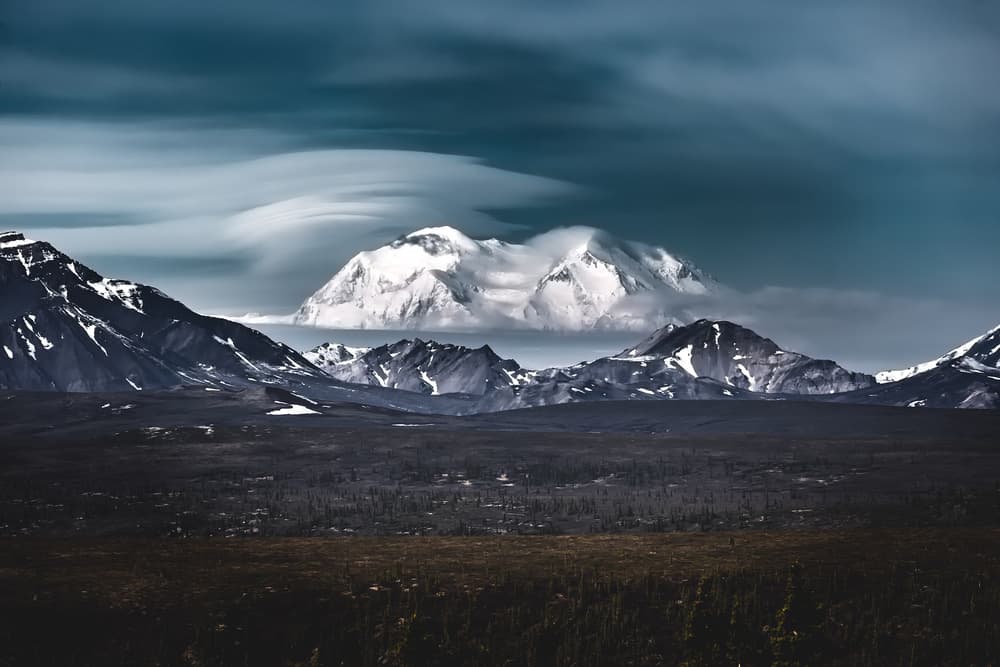 Distant Snowy Peaks by Eiji Itoyama — canvas wall art