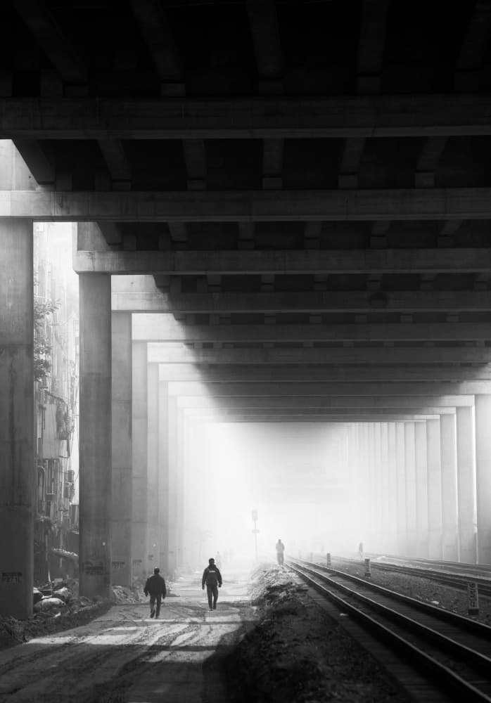 Under Misty Bridge by Md. Arifuzzaman — canvas wall art
