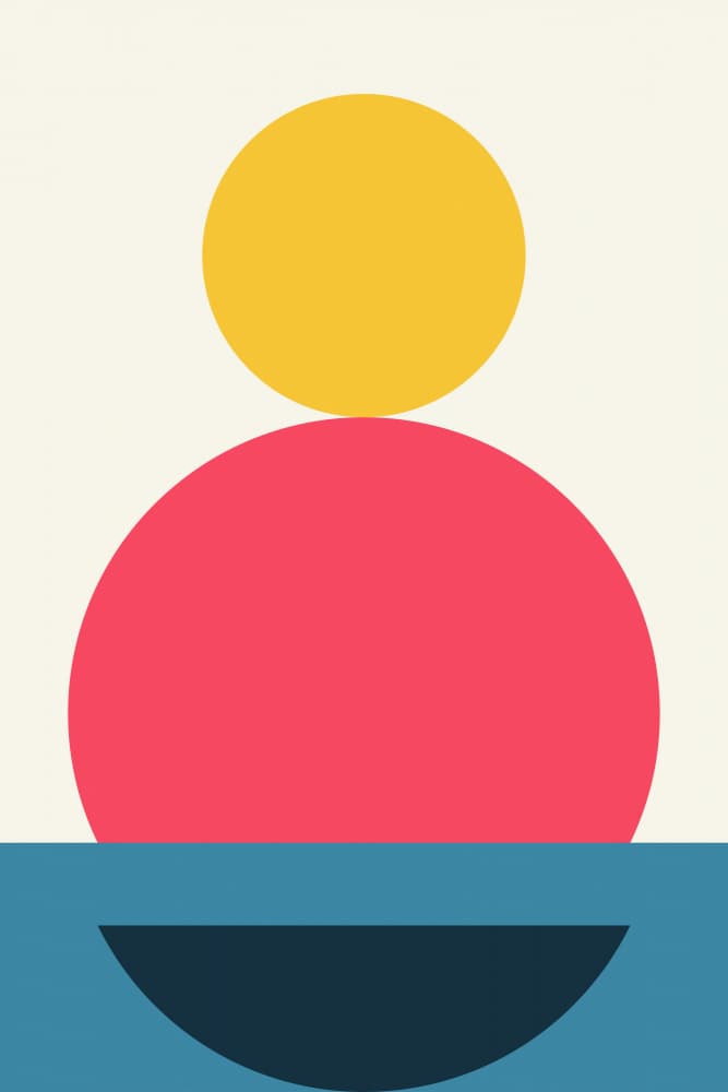 Abstract Geometric Balance by jay stanley — canvas wall art