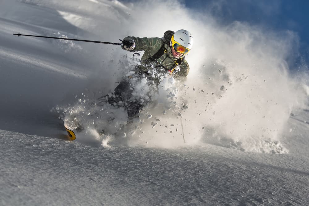 Deep Powder Turn by Sandi Bertoncelj — canvas wall art
