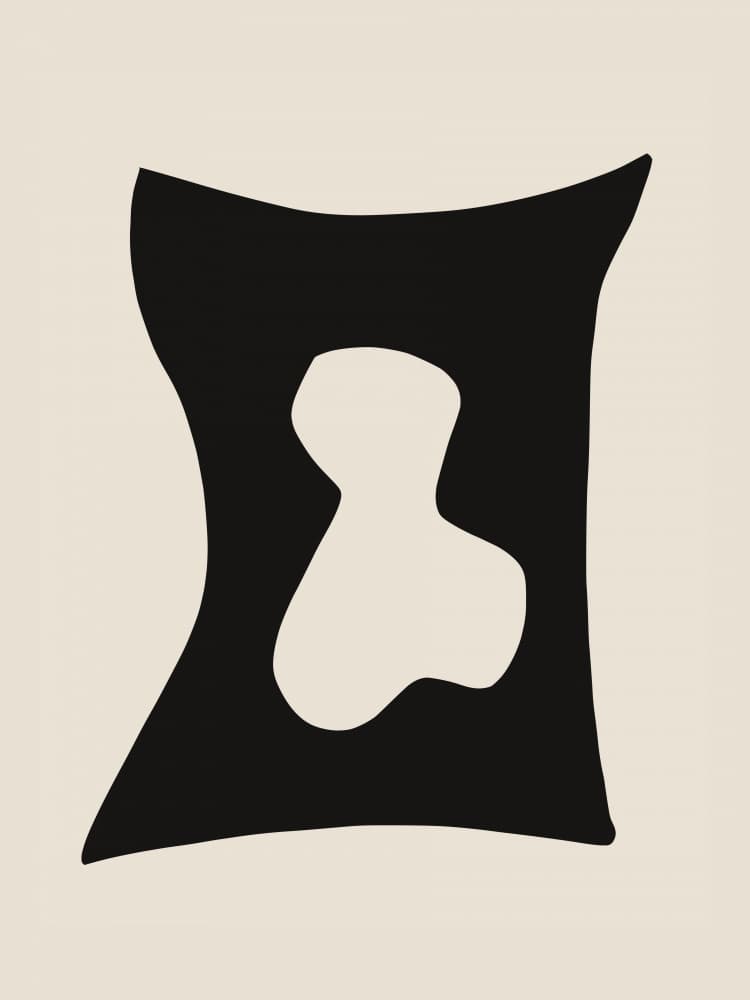 Abstract Organic Form by Little Dean — canvas wall art