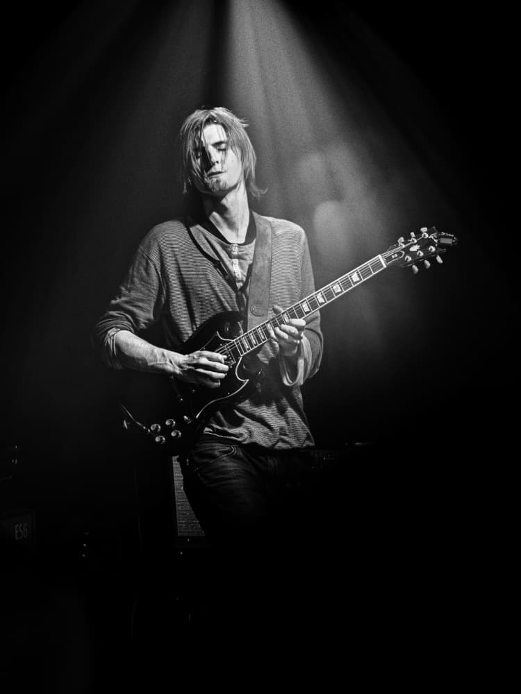 Rock Musician Spotlight by Eiji Yamamoto — canvas wall art