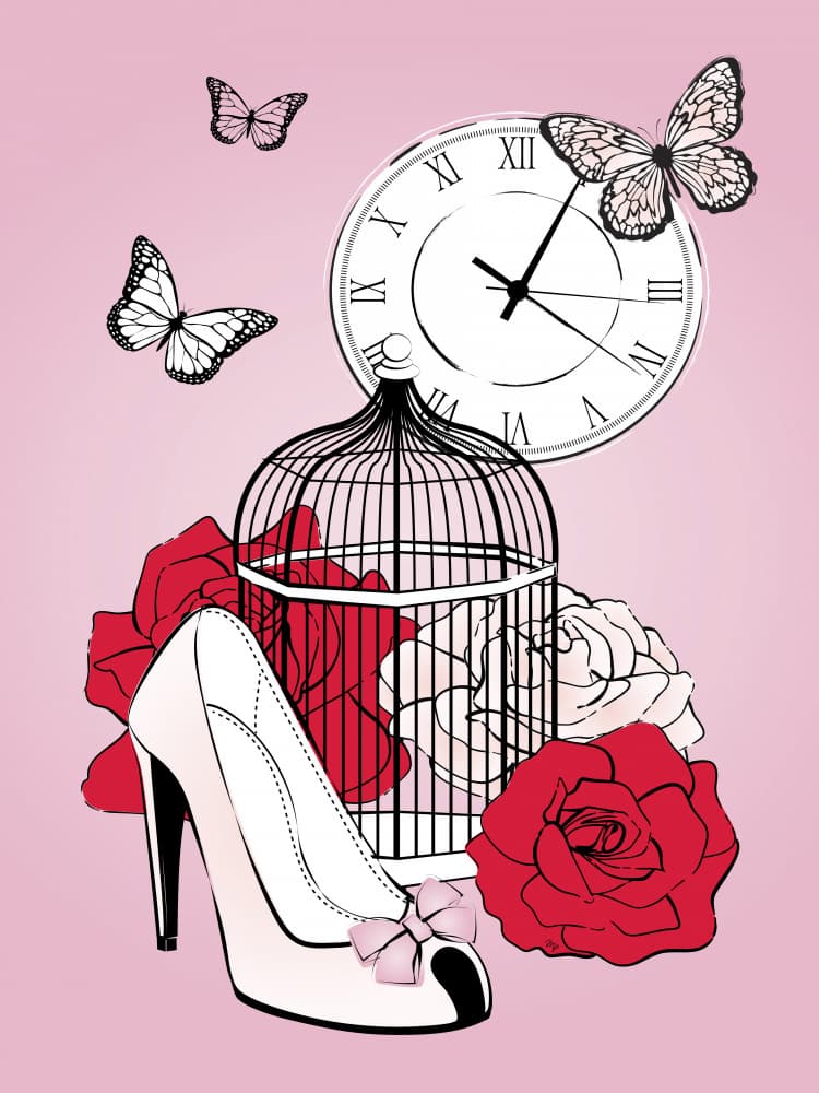 Timeless Fashion Fantasy by Martina — canvas wall art