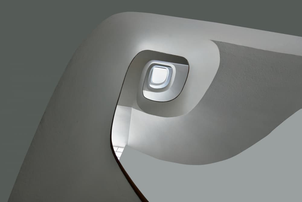 Modern Spiral Staircase by Jorge Pimenta — canvas wall art