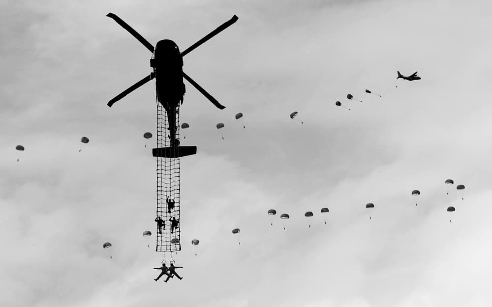 Airborne Troop Training by Shin Woo Ryu — canvas wall art