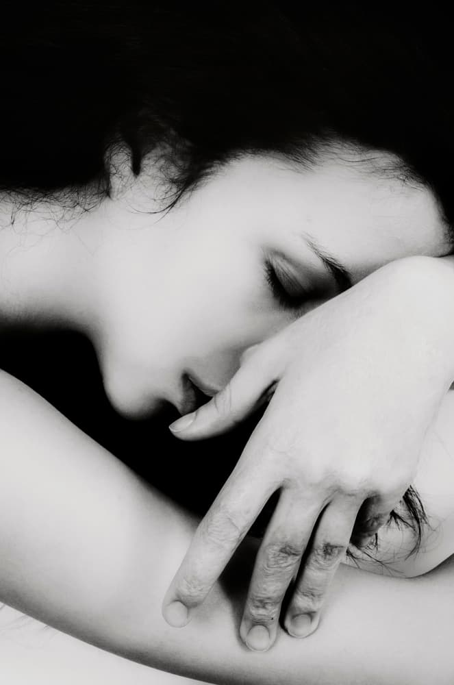 Peaceful Woman Sleeping by Desislava Ignatova — canvas wall art