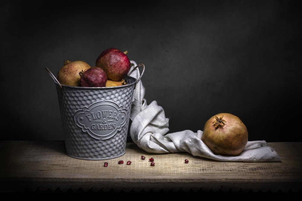 Rustic Pomegranate Still Life by Adriana Vitale — canvas wall art