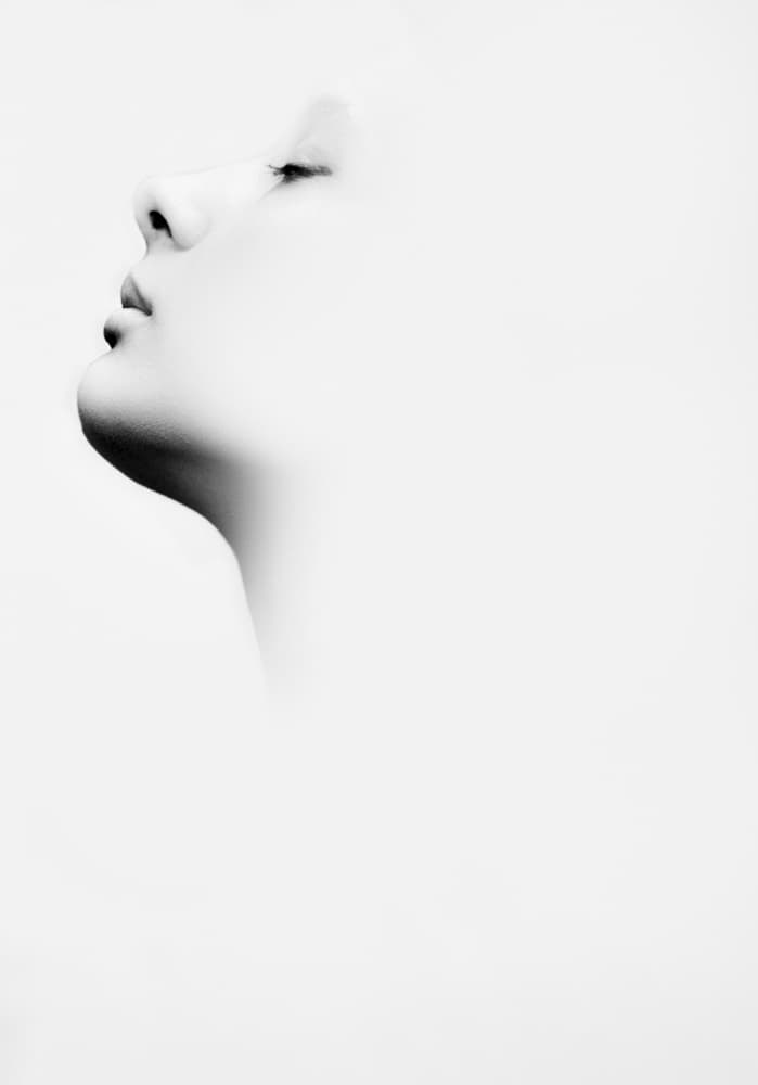 Serene Woman Profile by Toni Fidanza — canvas wall art