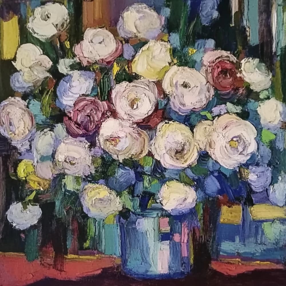 Vibrant Floral Bouquet by Avanesova Elena — canvas wall art