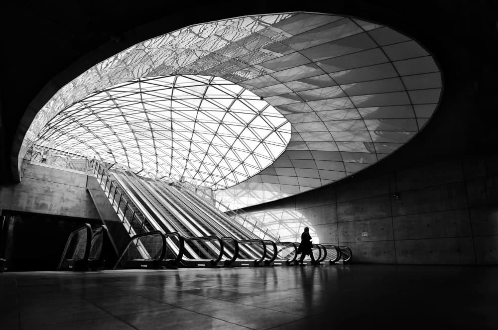 Modern Urban Passage by Jorge Pimenta — canvas wall art