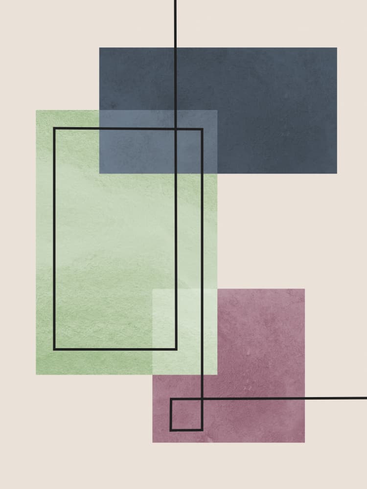 Muted Abstract Design by Vitor Costa — canvas wall art