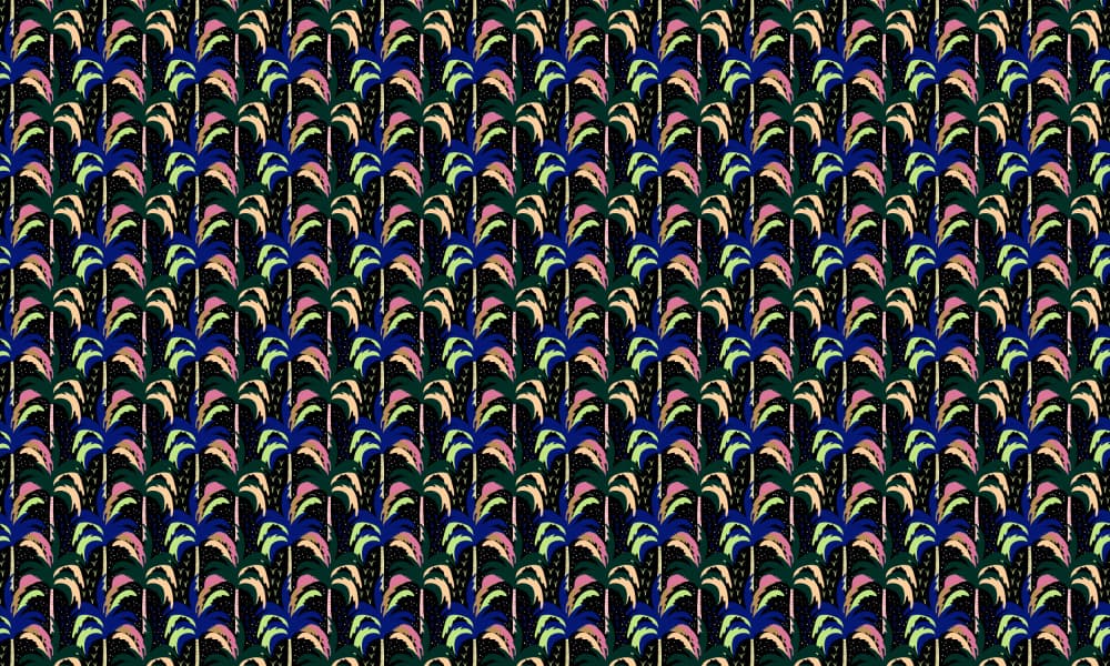 Stylized Palm Pattern by Josie George — canvas wall art