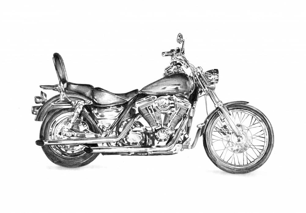 Classic Chrome Cruiser by Kulik — canvas wall art