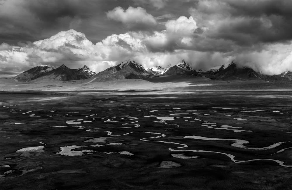 Dramatic Mountain Landscape by Dianne Mao — canvas wall art