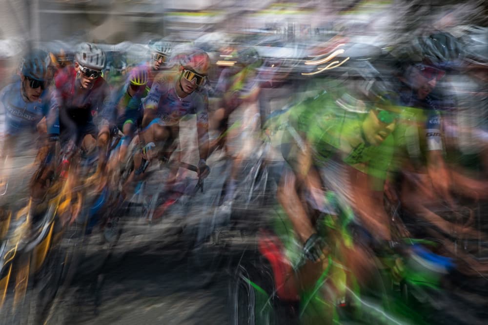 Dynamic Cycling Motion by Milan Malovrh — canvas wall art