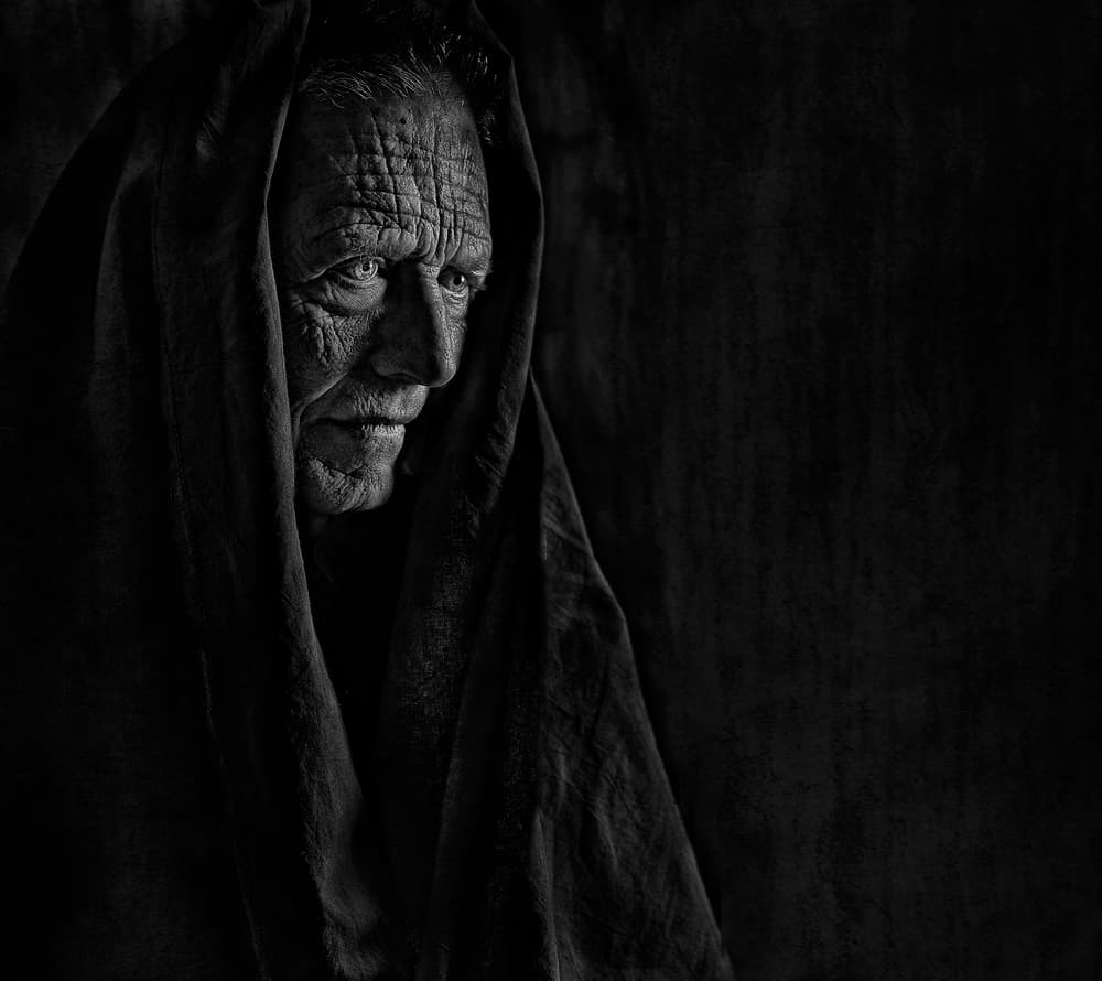 Mysterious Shrouded Man by Claude Brazeau — canvas wall art