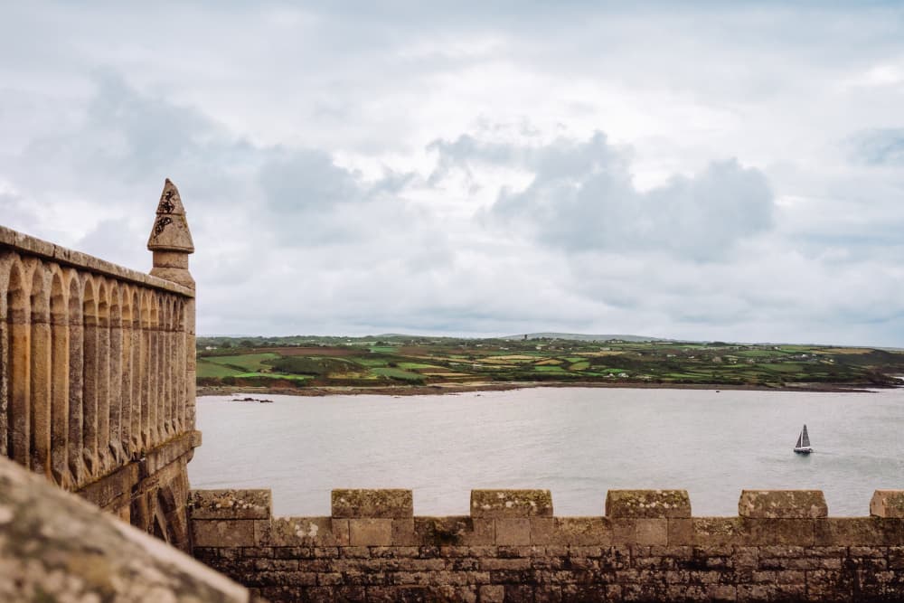 Castle Coast View by Aimee Giles — canvas wall art