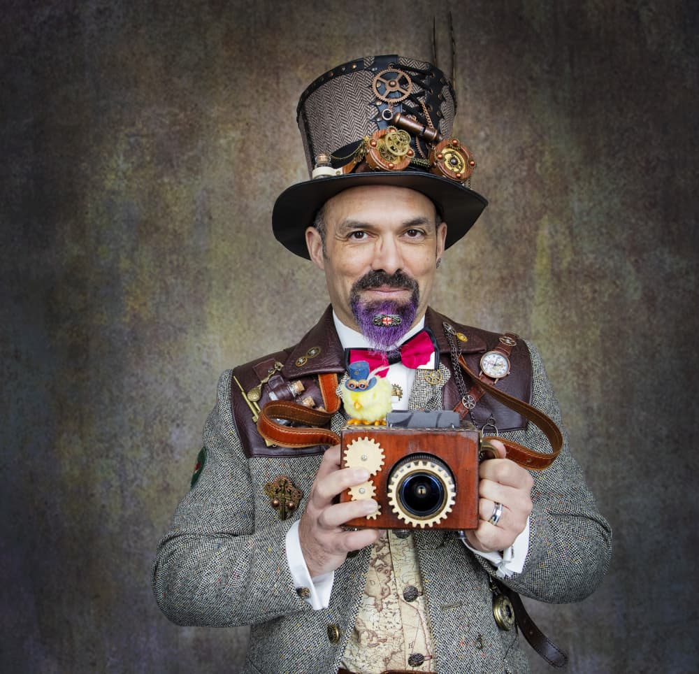 Steampunk Gentleman with Camera by Daniel Springgay — canvas wall art