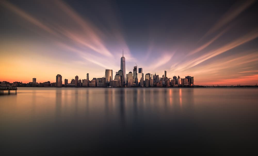 Radiant City Sunset by Wei (David) Dai — canvas wall art